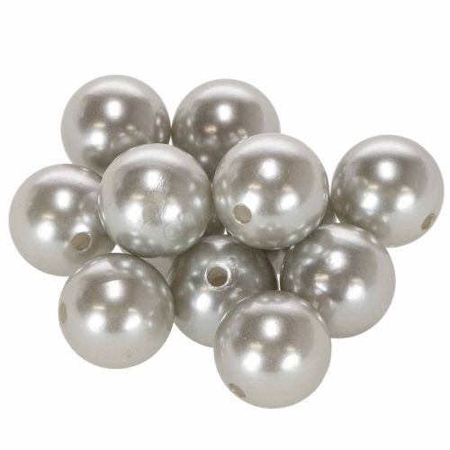 Decorative Beads Ø2cm Silver 12 Pcs buy online | Floristik24.co.uk