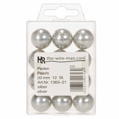 Decorative Beads Ø2cm Silver