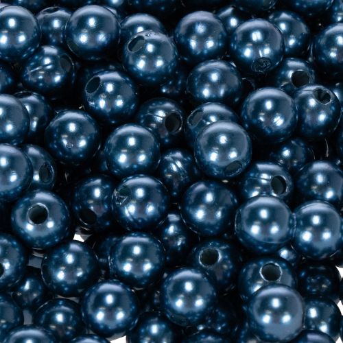 Blue Plastic Decorative Beads, 8 mm, 250 Pieces for Home Decor and Jewellery Making | Floristik24.co.uk