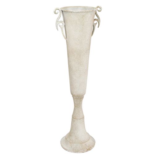 Floristik24 Decorative trophy vase antique with handles metal grey Ø15cm H59cm