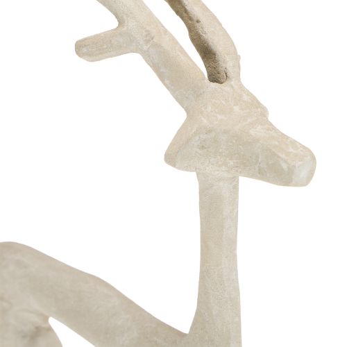 Product Decorative reindeer metal figure deer grey clay optics H35cm