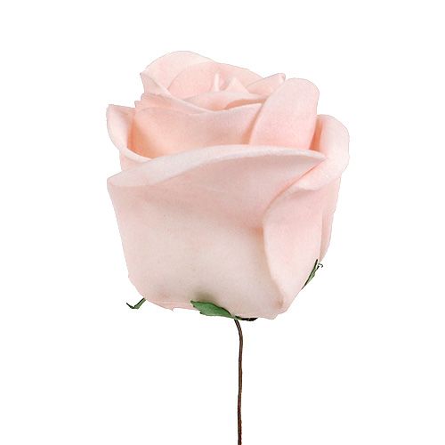 Product Deco rose mix white, pink, cream Ø7.5cm 12p
