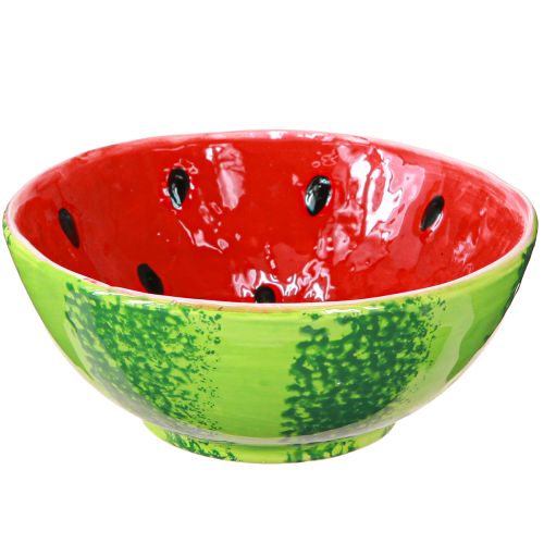 Decorative bowl ceramic watermelon summer decoration Ø15cm H6cm