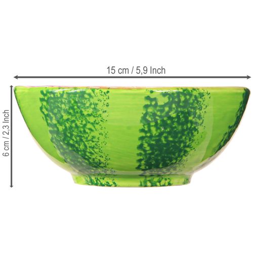 Product Decorative bowl ceramic watermelon summer decoration Ø15cm H6cm