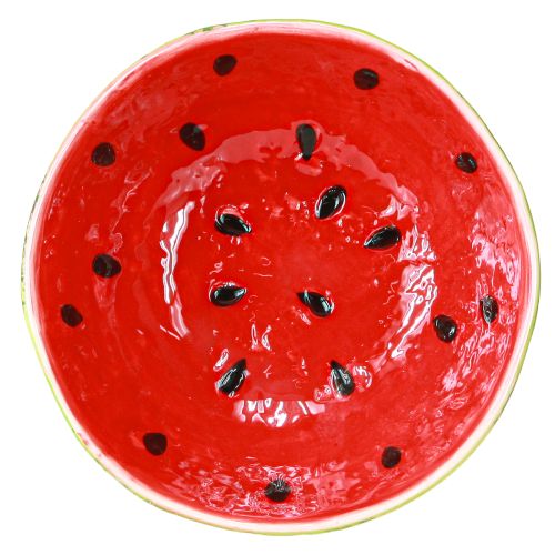 Product Decorative bowl ceramic watermelon summer decoration Ø15cm H6cm