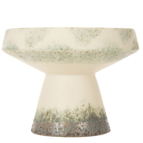 Decorative bowl ceramic bowl cream grey green Ø20cm H16cm | Floristik24.co.uk