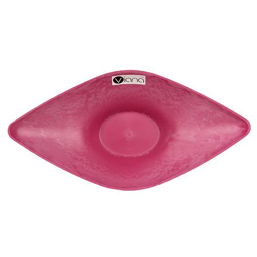 Product Deco bowl Pink 34cm x 17,5cm H10cm, 1pc