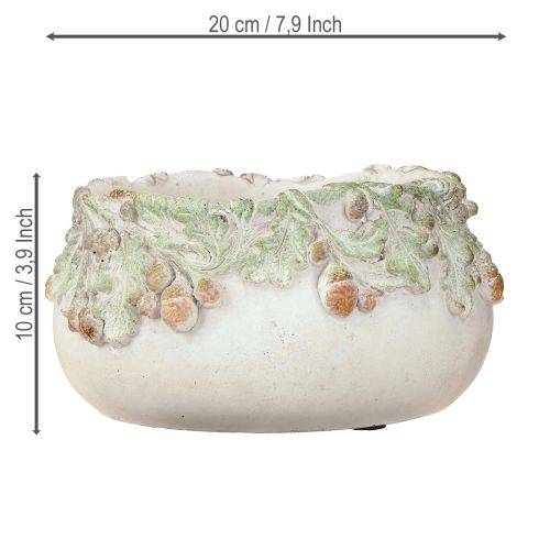 Product Decorative bowl cast stone acorns plant bowl Ø20cm H10cm