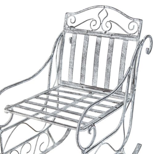 Floristik24 Decorative sleigh white washed sleigh metal 47×21×32,5cm