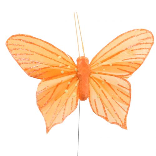 Product Decorative butterfly orange 12pcs