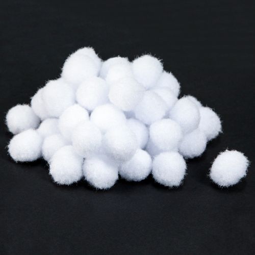 Product Decoration Snowball Mini Ø2cm White Snow Globes 400 Pcs 4 Bags