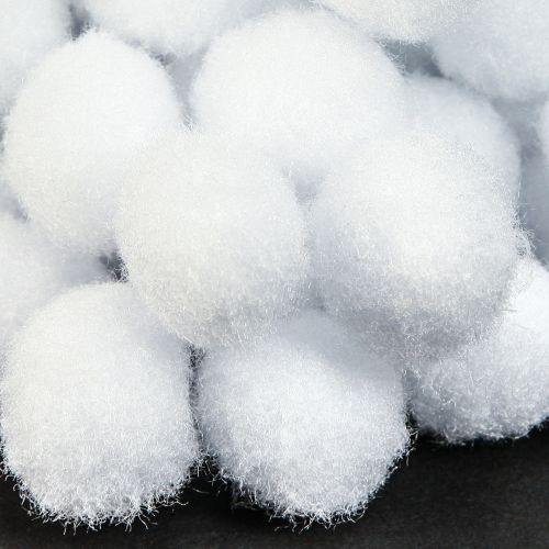 Product Decoration Snowball Mini Ø2cm White Snow Globes 400 Pcs 4 Bags