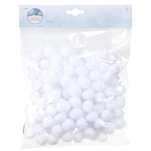 Product Decoration Snowball Mini Ø2cm White Snow Globes 400 Pcs 4 Bags