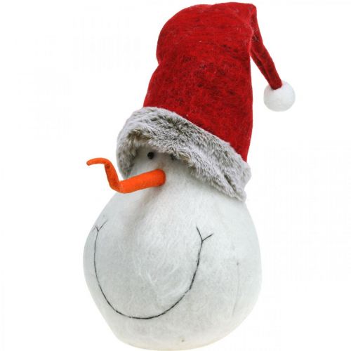 Deco snowman with hat Advent decoration Christmas figure H38cm
