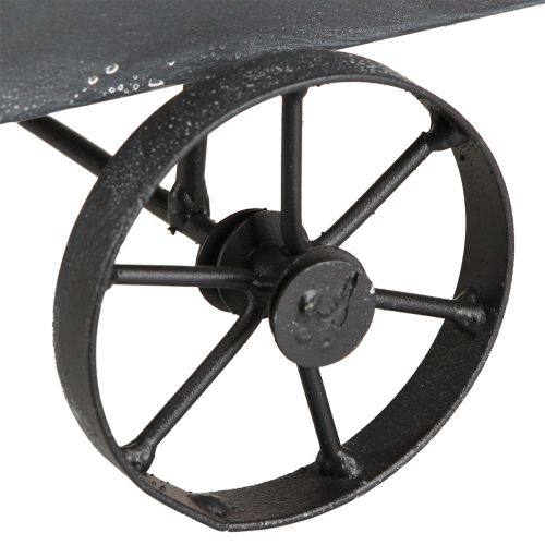 Product Decorative Wheelbarrow Planter Metal Anthracite L30cm