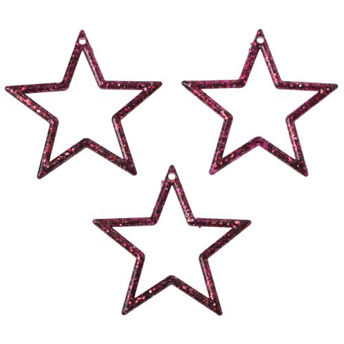 Floristik24 Decoration Star Berry Glitter Table Decoration Christmas 4.5cm 120 pcs