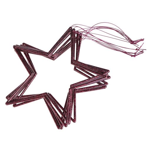 Product Decoration Star Berry Christmas decoration for hanging Ø18cm 8 pcs