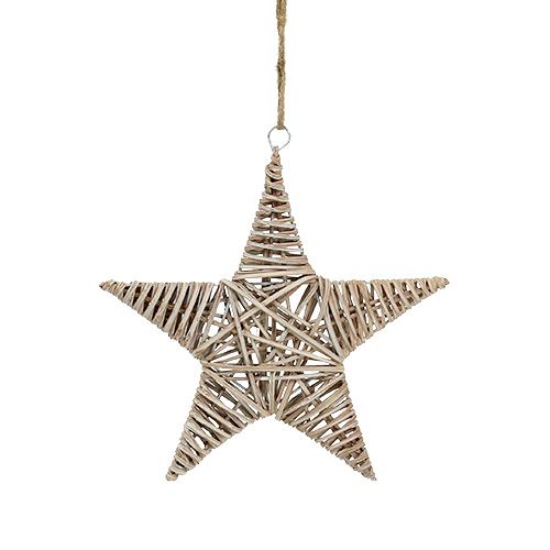 Decorative star for hanging 25cm from vine 1pc