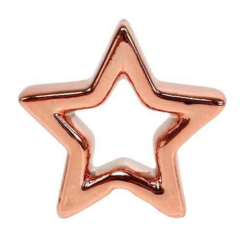 Floristik24 Deco Star Copper 6,5cm 6pcs