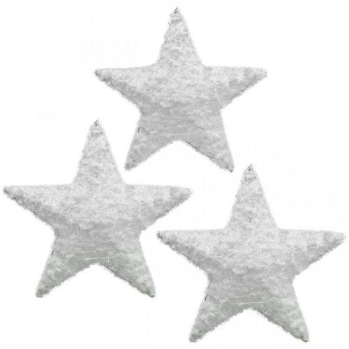 Christmas decoration star Christmas decoration star white H15cm 6pcs