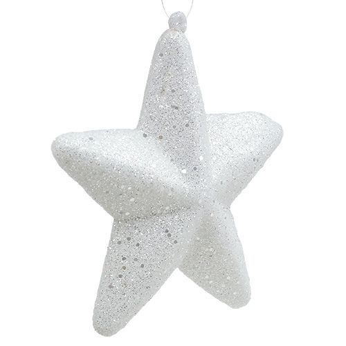 Product Deco star white for hanging 20cm