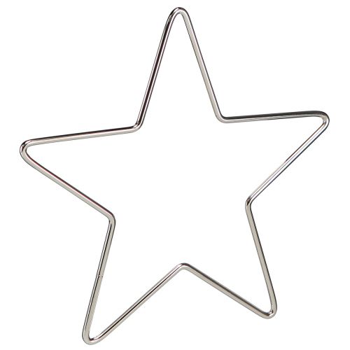 Floristik24 Decorative Star for Hanging Christmas Star Silver Ø15cm 6 Pcs