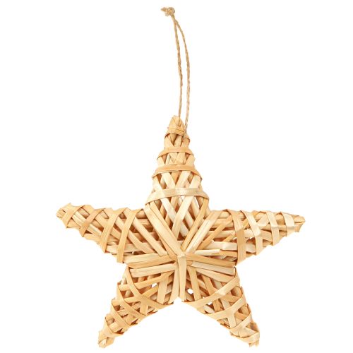 Product Decorative stars Christmas tree decorations rattan stars 14.5cm 3 pieces
