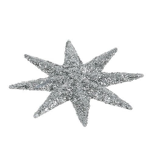 Product Decorative stars silver Ø5cm 20pcs