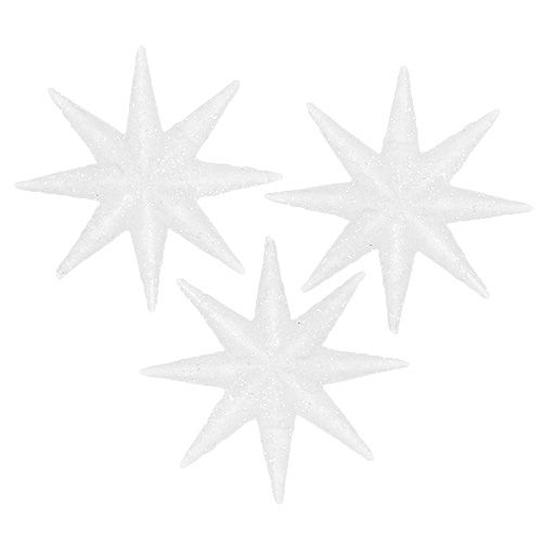 Floristik24 Decorative stars white Ø5cm 20 pcs