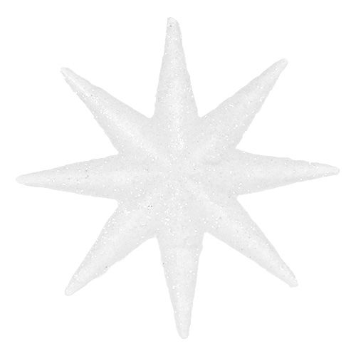 Floristik24 Decorative stars white Ø5cm 20 pcs