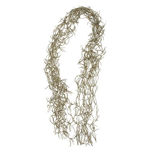 Decoration strand Tillandsia Gold 100cm 10pcs