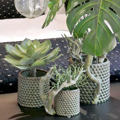 Floristik24 Decorative succulent plant artificial green Ø30cm H27cm