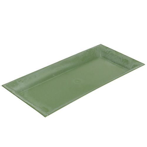 Floristik24 Decorative tray green 36cm x 17cm