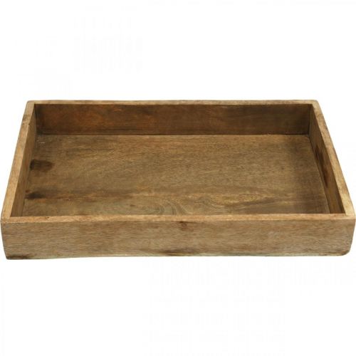 Floristik24 Decorative tray wooden tray rectangular arrangement underlay 37×25cm