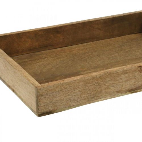 Product Decorative tray wooden tray rectangular arrangement underlay 37×25cm