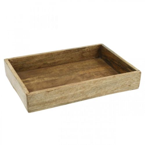 Floristik24 Decorative tray wooden tray rectangular arrangement underlay 32×22cm