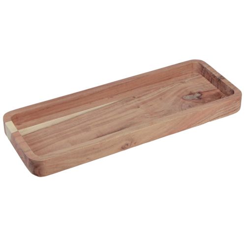 Floristik24 Decorative tray oblong acacia wood wooden tray natural 40×15cm
