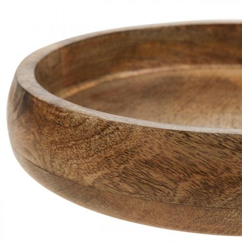 Product Deco bowl wood mango wood wooden bowl wooden plate Ø30cm