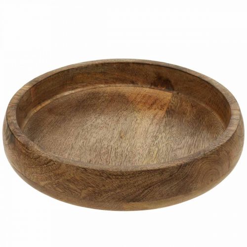 Floristik24 Deco bowl wood mango wood wooden bowl wooden plate Ø30cm