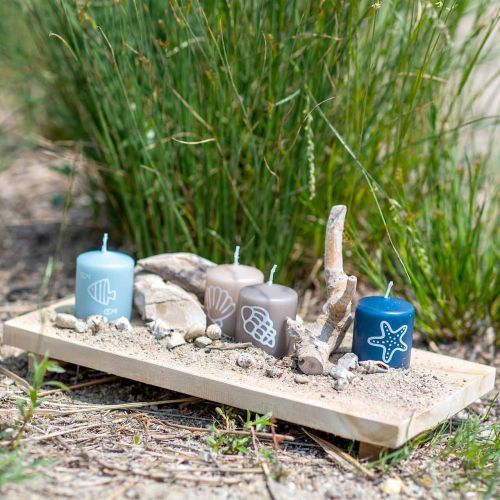 Floristik24 Decorative tray teak nature 38×18cm