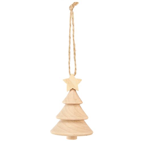 Product Decorative Christmas tree wooden Christmas tree decorations Ø5cm H7.5cm 6 pieces