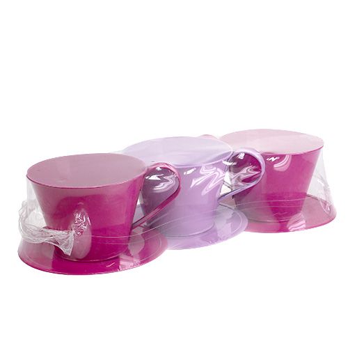 Floristik24 Decorative cup Ø16cm H12,5cm 3pcs