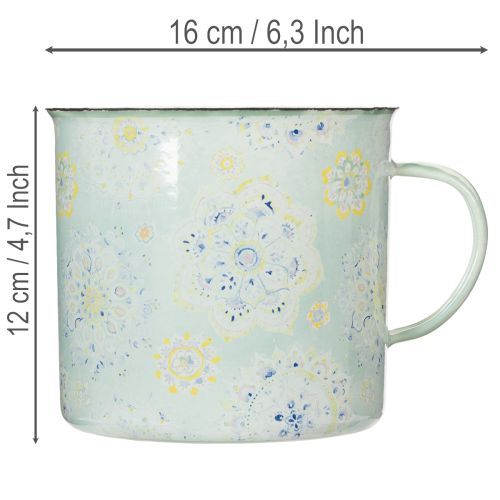 Decorative mug, plant pot,