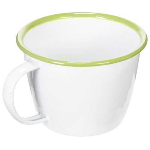 Decorative cup, enamelled plant pot, Ø11cm H8cm | Floristik24.co.uk