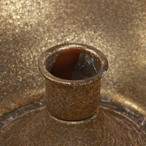 Floristik24 Decorative cup with candle holder gold candle holder antique Ø17cm