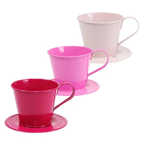 Floristik24 Decorative cup with foot Rosa sort. Ø11,5cm H10cm 8pcs