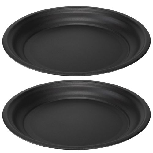 Product Decorative plate metal bowl decorative plate anthracite Ø26cm 2pcs