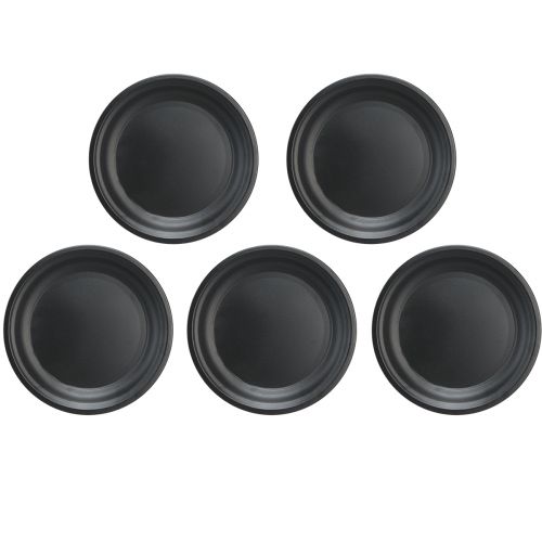 Product Decorative plate metal bowl decorative plate anthracite Ø26cm 5pcs