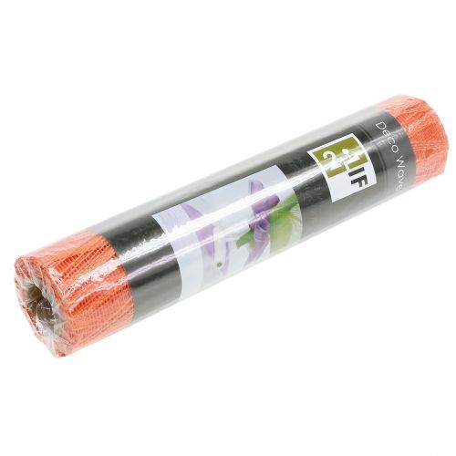 Floristik24 Decorative table runner fabric orange 26cm x 300cm