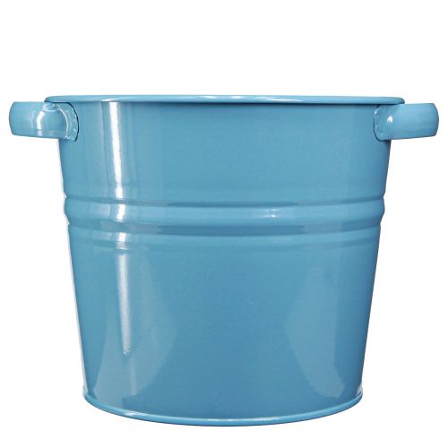 Product Decorative pot flower pot metal in blue 31cmx26cmx21.5cm
